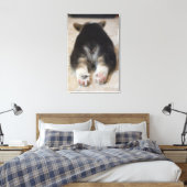 Pembroke Welsh Corgi Puppy 2 Canvas Afdruk (Insitu (Slaapkamer))