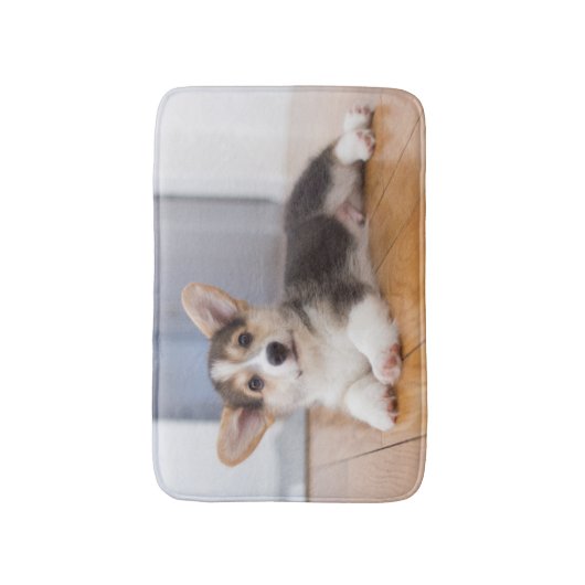 Pembroke Welsh Corgi Puppy Badmat (Voorkant Verticaal)
