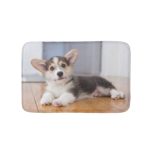 Pembroke Welsh Corgi Puppy Badmat (Voorkant)
