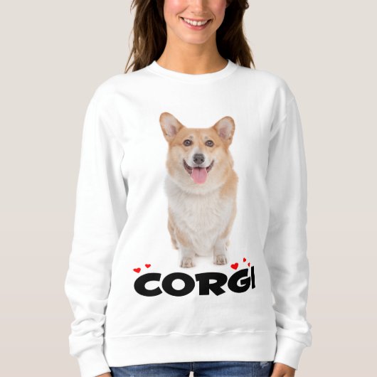 Pembroke Welsh Corgi Puppy Dog Dames Trui (Voorkant)