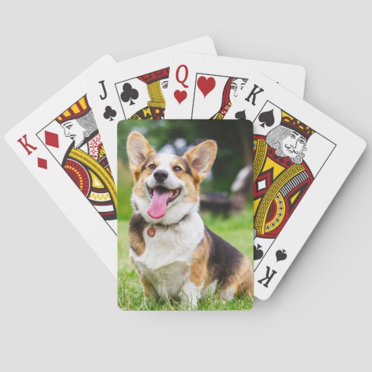 Pembroke Welsh Corgi Puppy Dog Pokerkaarten (Achterkant)