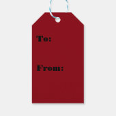 Pembroke Welsh Corgi Puppy Kerst Kerstverlichting Cadeaulabel (Achterkant)