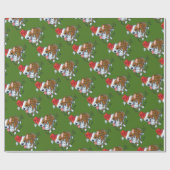 Pembroke Welsh Corgi Puppy Kerstmis Lights Cadeaupapier (Vlak)