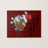 Pembroke Welsh Corgi Puppy Kerstmis Lights Legpuzzel (Horizontaal)