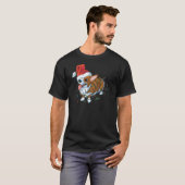 Pembroke Welsh Corgi Puppy Kerstmis Lights T-shirt (Voorkant volledig)