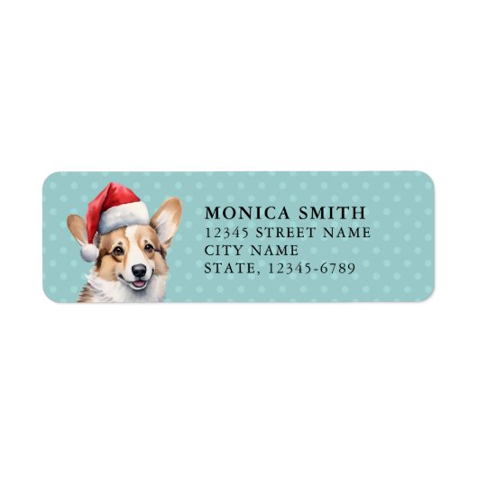 Pembroke Welsh Corgi Return Address Labels (Voorkant)