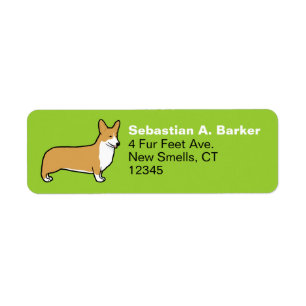 Pembroke Welsh Corgi Return Address Labels