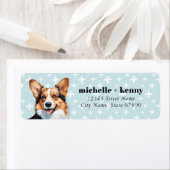 Pembroke Welsh Corgi Return Address Labels (Insitu)