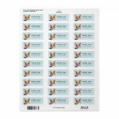Pembroke Welsh Corgi Return Address Labels (Full Sheet)