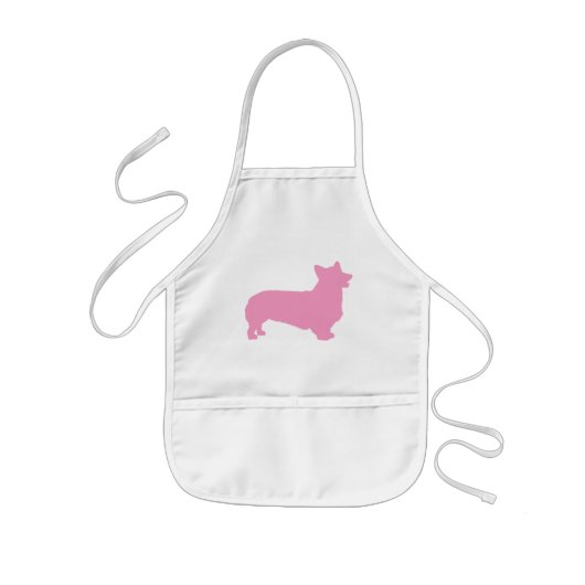 Pembroke Welsh Corgi (roze) Kinder Schort (Voorkant)