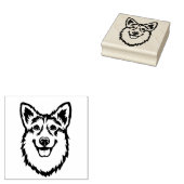 Pembroke Welsh Corgi Rubberstempel (Gestempeld)