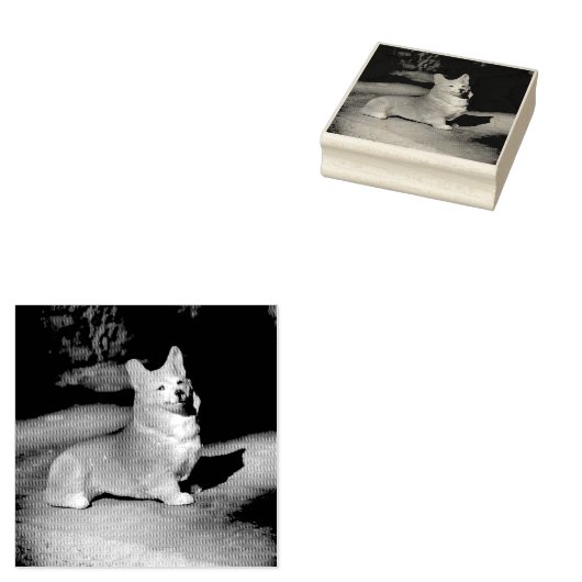 Pembroke Welsh Corgi Rubberstempel (Gestempeld)