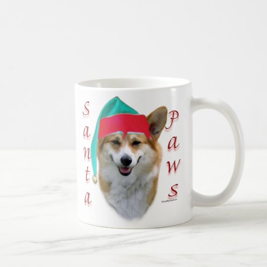 Pembroke Welsh Corgi Santa Paws Koffiemok (Rechts)