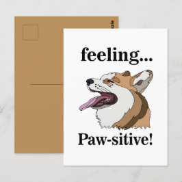 Pembroke Welsh Corgi Schattige Hond Briefkaart