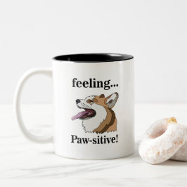 Pembroke Welsh Corgi Schattige Hond Tweekleurige Koffiemok