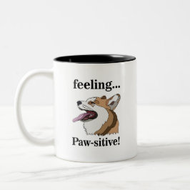 Pembroke Welsh Corgi Schattige Hond Tweekleurige Koffiemok