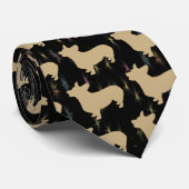 Pembroke Welsh Corgi ShadowTie Stropdas (Opgerold)