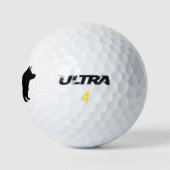 Pembroke Welsh Corgi Silhouet Golfballen (Logo)