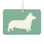 Pembroke Welsh Corgi Silhouette Luchtverfrisser (Achterkant)