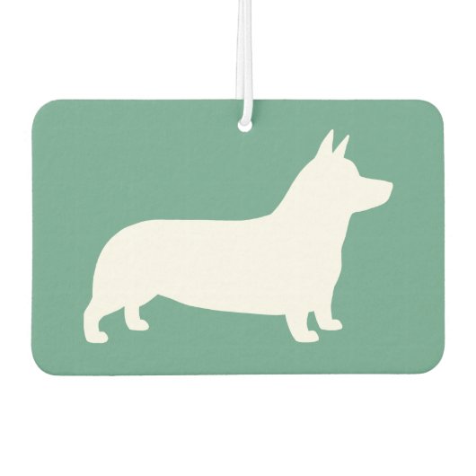 Pembroke Welsh Corgi Silhouette Luchtverfrisser (Voorkant)