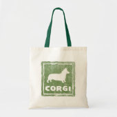 Pembroke Welsh Corgi Silhouette Tote Bag (Voorkant)