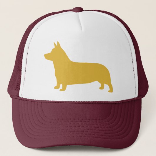 Pembroke Welsh Corgi Silhouette Trucker Pet (Voorkant)