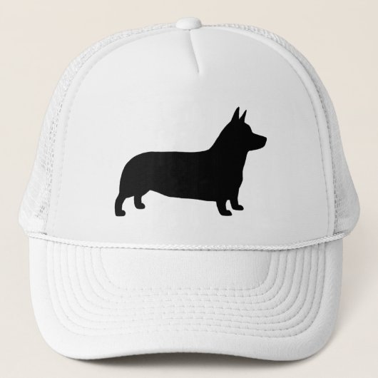 Pembroke Welsh Corgi Silhouette Trucker Pet (Voorkant)