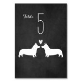 Pembroke Welsh Corgi Silhouettes Huwelijksreceptie Kaart (Achterkant)