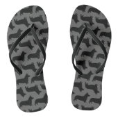 Pembroke Welsh Corgi Silhouettes Pattern Teenslippers (Voetbed)