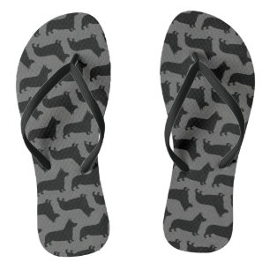 Pembroke Welsh Corgi Silhouettes Pattern Teenslippers