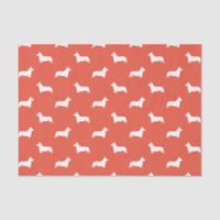 Pembroke Welsh Corgi Silhouettes Pattern