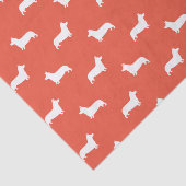 Pembroke Welsh Corgi Silhouettes Pattern Tissuepapier (Detail)