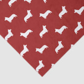 Pembroke Welsh Corgi Silhouettes Pattern Tissuepapier (Detail)