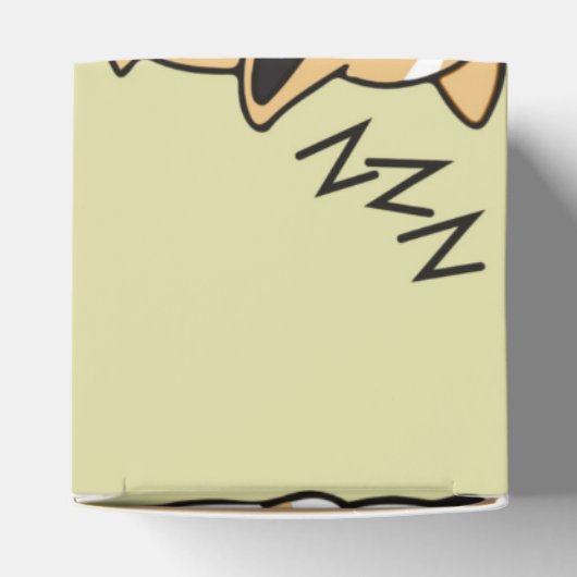 Pembroke Welsh Corgi Sleeping Hondenliefhebber ZZZ Bedankdoosjes (Bovenkant)