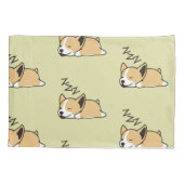 Pembroke Welsh Corgi Sleeping Hondenliefhebber ZZZ Kussensloop (Achterkant)
