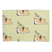 Pembroke Welsh Corgi Sleeping Hondenliefhebber ZZZ Kussensloop (Voorkant)