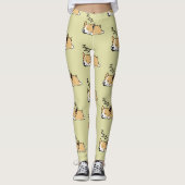 Pembroke Welsh Corgi Sleeping Hondenliefhebber ZZZ Leggings (Voorkant)