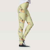 Pembroke Welsh Corgi Sleeping Hondenliefhebber ZZZ Leggings (Rechts)