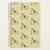 Pembroke Welsh Corgi Sleeping Hondenliefhebber ZZZ Planner (Voorkant)