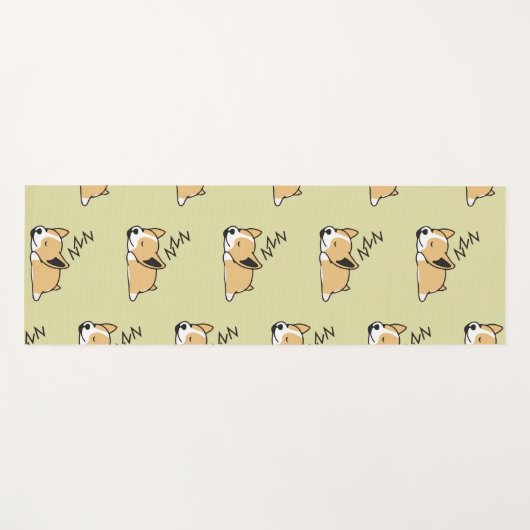 Pembroke Welsh Corgi Sleeping Hondenliefhebber ZZZ Yogamat (Voorkant (horizontaal))