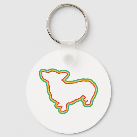 Pembroke Welsh Corgi Sleutelhanger (Voorkant)