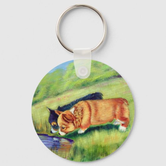 Pembroke Welsh Corgi Sleutelhanger (Voorkant)
