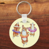 Pembroke Welsh Corgi Sleutelhanger (Voorkant)