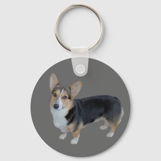 Pembroke Welsh Corgi Soulful Sleutelhanger (Voorkant)