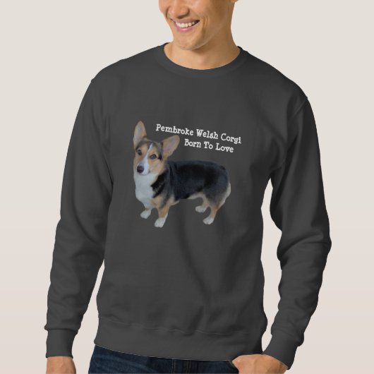 Pembroke Welsh Corgi Soulful Unisex Sweatshirt (Voorkant)
