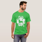 Pembroke Welsh Corgi St Patricks Day Hondenliefheb T-shirt (Voorkant volledig)