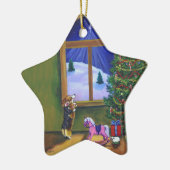 Pembroke Welsh Corgi Star Ornament (Links)