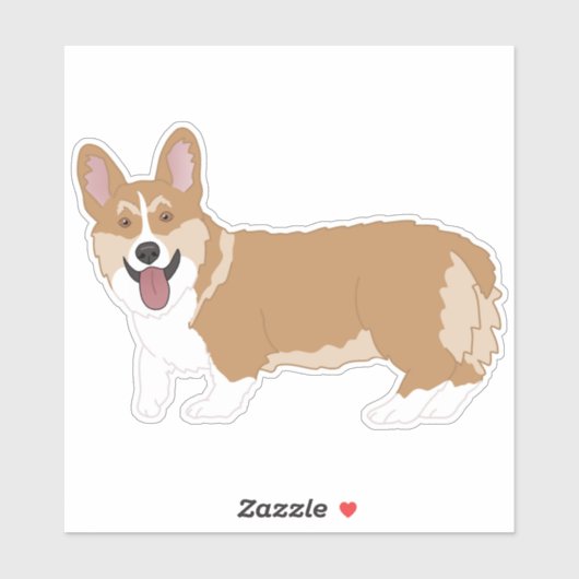 Pembroke Welsh Corgi Sticker (Vel)