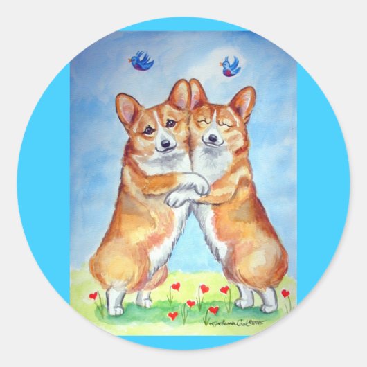 Pembroke Welsh Corgi Stickers (Voorkant)