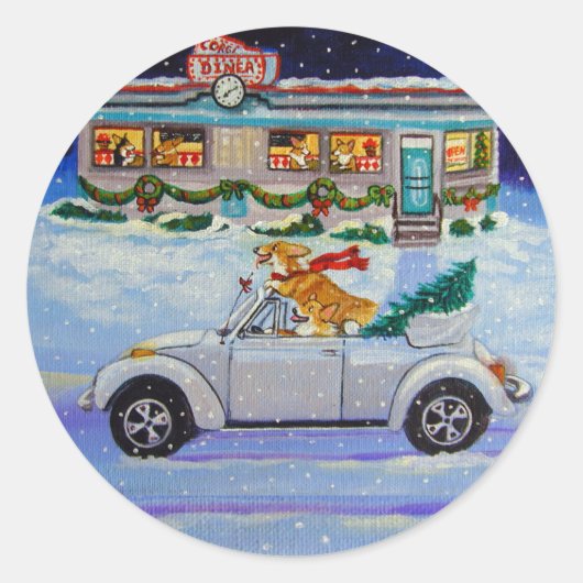 Pembroke Welsh Corgi Stickers (Voorkant)